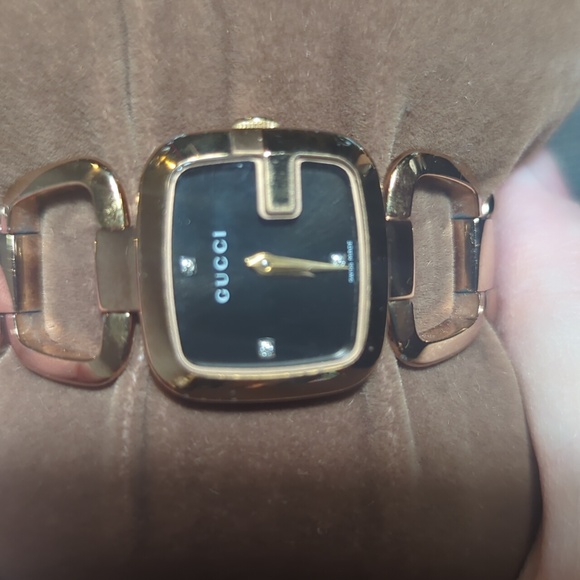 Gucci 125.5 Diamond Accent Gold Women's Watch | Authentic w/ Box - Picture 6 of 9